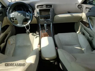 2012 Lexus IS 250 with VIN JTHCF5C23C5055442, listed as a Copart auction lot 58439585 with 104,121 mi miles and Salvage title. Bid and sale history available at DreamBid. Image 8.