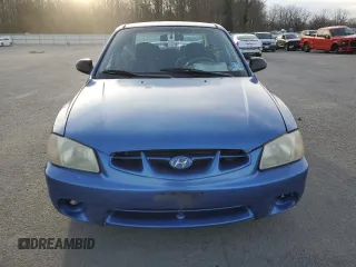 2001 Hyundai Accent GL with VIN KMHCG45C11U193879, listed as a Copart auction lot 37525334 with 150,951 mi miles and Salvage Title. Bid and sale history available at carsss.com. Image 5.