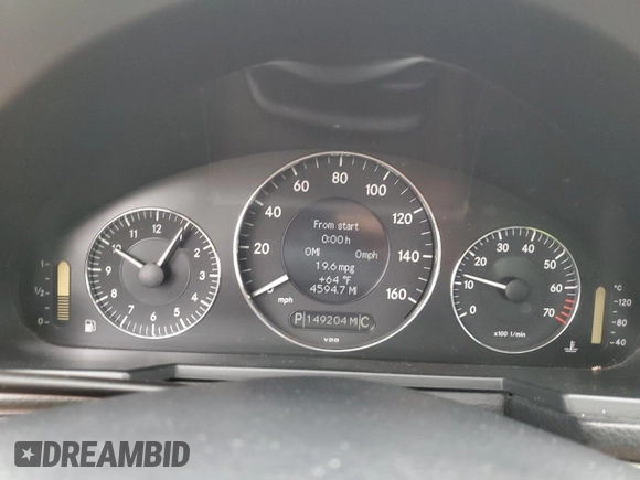 2007 Mercedes-Benz E 550 with VIN WDBUF72X77B059322, listed as a Copart auction lot 72271754 with 149,204 mi miles and Salvage Title. Bid and sale history available at DreamBid. Image 9.