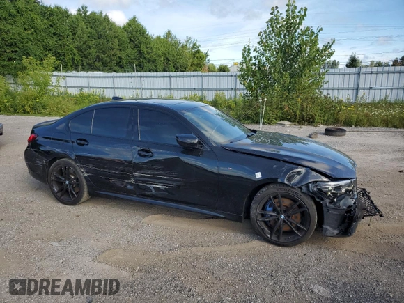 2022 BMW 3 Series M340i xDrive with VIN WBA5U9C08NFN10592, listed as a Copart auction lot 66875344 with 42,414 mi miles and Clean Title. Bid and sale history available at DreamBid. Image 4.
