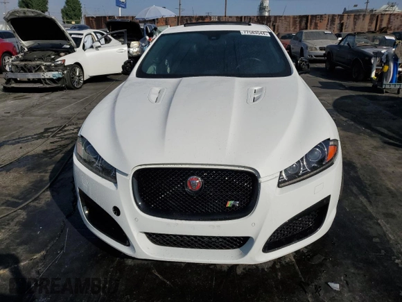 2013 Jaguar XF with VIN SAJWA8JC7DMS77243, listed as a Copart auction lot 77583544 with Not Provided miles and Salvage Title. Bid and sale history available at DreamBid. Image 5.