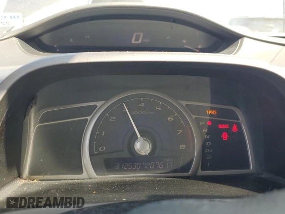 2011 Honda Civic LX with VIN 19XFA1F50BE027774, listed as a Copart auction lot 54888065 with 312,530 mi miles and Salvage Title. Bid and sale history available at DreamBid. Image 9.