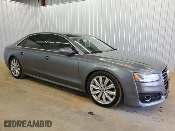 2016 Audi A8 L 4.0T Sport with VIN WAU43AFD5GN010106, listed as a Copart auction lot 48551645 with 154,079 mi miles and Clean Title. Bid and sale history available at carsss.com. Image 4.