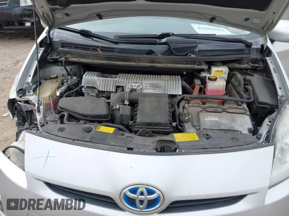 2011 Toyota Prius I with VIN JTDKN3DU4B0322894, listed as a IAAI auction lot 41806593 with 184,261 mi miles. Bid and sale history available at carsss.com. Image 10.