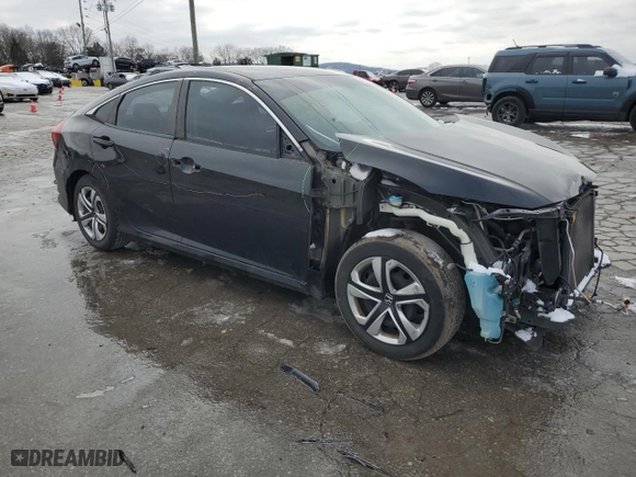 2016 Honda Civic Sedan LX with VIN 19XFC2F56GE205470, listed as a Copart auction lot 46096395 with 131,531 mi miles and Salvage Title. Bid and sale history available at carsss.com. Image 4.