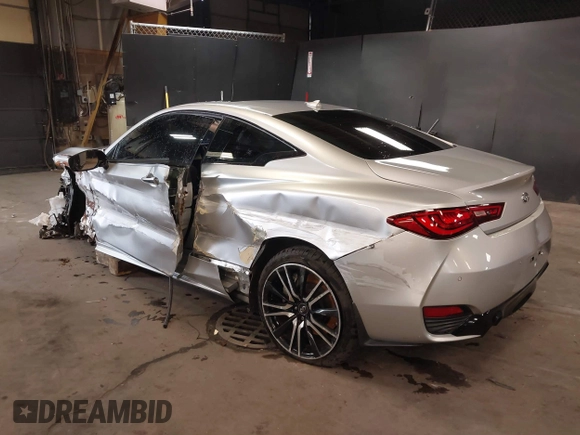 2018 Infiniti Q60 3.0t LUXE with VIN JN1EV7EL3JM391001, listed as a IAAI auction lot 41717307 with 46,105 mi miles. Bid and sale history available at carsss.com. Image 3.