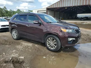 2013 Kia Sorento SX with VIN 5XYKW4A21DG387284, listed as a Copart auction lot 60813535 with 194,257 mi miles and Salvage title. Bid and sale history available at DreamBid. Image 4.