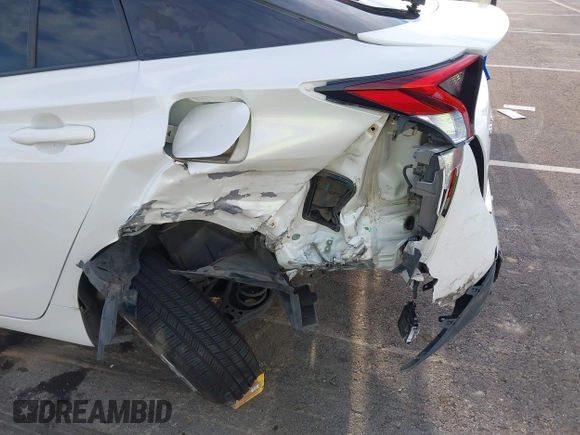 2018 Toyota Prius Two with VIN JTDKARFU1J3066710, listed as a IAAI auction lot 41636185 with 123,399 mi miles. Bid and sale history available at carsss.com. Image 6.