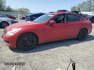 2008 Infiniti G35 Sedan Journey with VIN JNKBV61E18M204946, listed as a Copart auction lot 54558045 with 162,065 mi miles and Salvage Title. Bid and sale history available at carsss.com. Image 1.