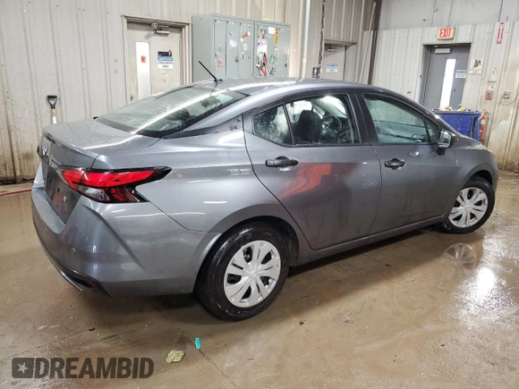2024 Nissan Versa S with VIN 3N1CN8DV9RL910722, listed as a Copart auction lot 50313065 with 24,587 mi miles and Salvage Title. Bid and sale history available at carsss.com. Image 3.
