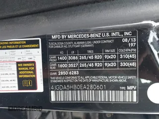 2014 Mercedes-Benz M 350 with VIN 4JGDA5HB0EA280601, listed as a IAAI auction lot 41871333 with 109,789 mi miles and . Bid and sale history available at DreamBid. Image 9.