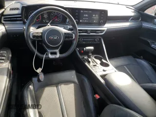 2021 Kia K5 GT-Line with VIN 5XXG64J27MG079031, listed as a Copart auction lot 49413835 with 99,343 mi miles and Salvage Title. Bid and sale history available at carsss.com. Image 8.