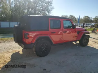 2023 Jeep Wrangler Sport with VIN 1C4HJXDG0PW578994, listed as a Copart auction lot 48858185 with 25,866 mi miles and Salvage Title. Bid and sale history available at DreamBid. Image 3.