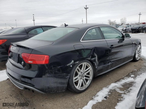 2015 Audi S5 Premium Plus with VIN WAUGGAFR0FA010940, listed as a Copart auction lot 89112445 with 83,481 mi miles and Salvage Title. Bid and sale history available at carsss.com. Image 3.