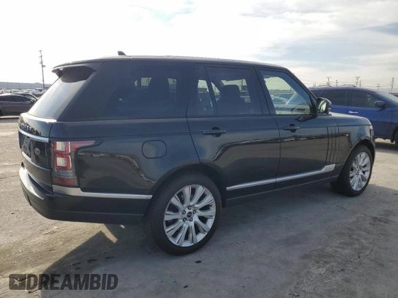 2016 Land Rover Range Rover with VIN SALGR2VF9GA278020, listed as a Copart auction lot 45926365 with 128,180 mi miles and Clean Title. Bid and sale history available at carsss.com. Image 3.