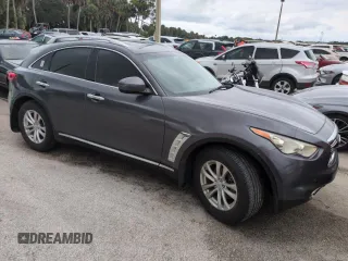 2012 Infiniti FX35 with VIN JN8AS1MU7CM120316, listed as a Copart auction lot 75073144 with 0 mi miles and Salvage Title. Bid and sale history available at carsss.com. Image 4.