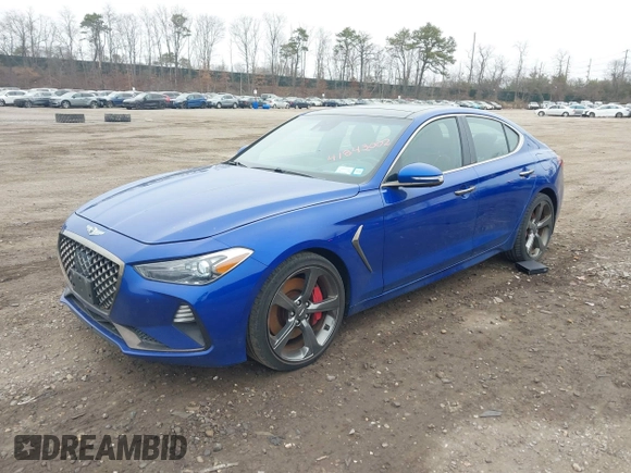 2021 Genesis G70 3.3T with VIN KMTG34LE2MU066635, listed as a IAAI auction lot 41843002 with 78,029 mi miles and . Bid and sale history available at DreamBid. Image 18.