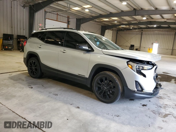 2021 GMC Terrain SLE with VIN 3GKALTEV9ML311442, listed as a Copart auction lot 55128675 with 43,790 mi miles and Salvage title. Bid and sale history available at DreamBid. Image 4.