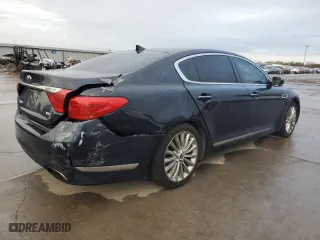2015 Kia K900 Luxury with VIN KNALW4D41F6022186, listed as a Copart auction lot 83780744 with 48,660 mi miles and Salvage Title. Bid and sale history available at carsss.com. Image 3.