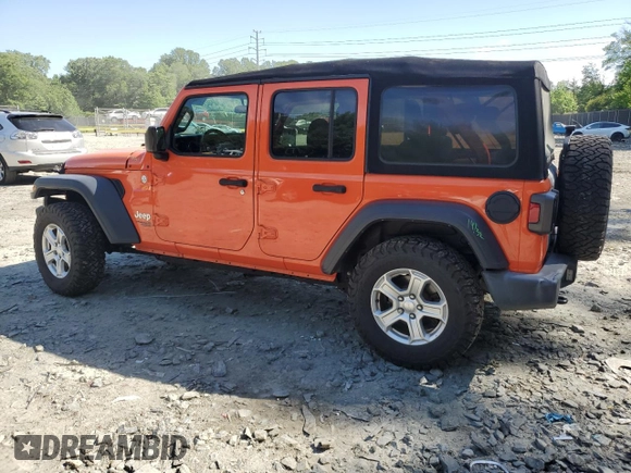 2019 Jeep Wrangler Unlimited Sport S with VIN 1C4HJXDG2KW516005, listed as a Copart auction lot 57330645 with 59,706 mi miles and Salvage title. Bid and sale history available at DreamBid. Image 2.