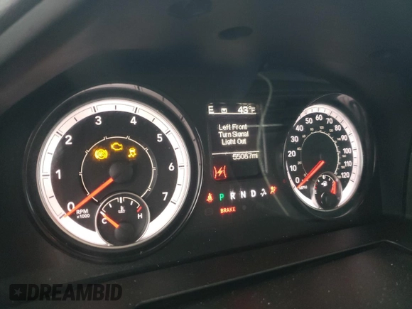 2020 Ram 1500 SLT z VIN 1C6RR7TT3LS119625, wystawiony jako Copart lot #49962075 z przebiegiem 55 087 mil mil oraz Szkoda całkowita • Salvage title. Historia ofert i sprzedaży dostępna na DreamBid. Obrazek 9.