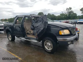 2001 Ford F-150 SuperCrew XLT with VIN 1FTRW08L71KF75304, listed as a Copart auction lot 57759074 with 0 mi miles and Non Repairable. Bid and sale history available at carsss.com. Image 4.