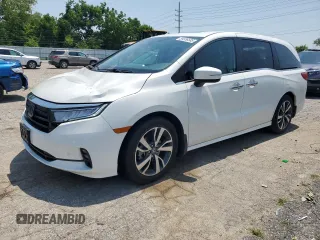 2023 Honda Odyssey Touring with VIN 5FNRL6H84PB016614, listed as a Copart auction lot 59336585 with 36,932 mi miles and Salvage title. Bid and sale history available at DreamBid. Image 1.