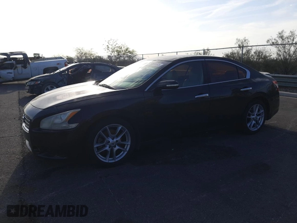 2010 Nissan Maxima SV with VIN 1N4AA5AP4AC847765, listed as a Copart auction lot 58555505 with 182,477 mi miles and Salvage title. Bid and sale history available at DreamBid. Image 1.
