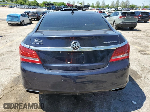 2016 Buick LaCrosse Leather with VIN 1G4GB5G32GF167436, listed as a Copart auction lot 55999085 with 103,219 mi miles and Salvage title. Bid and sale history available at DreamBid. Image 6.