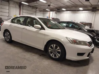 2013 Honda Accord LX z VIN 1HGCR2F35DA055447, wystawiony jako IAAI lot #41983917 z przebiegiem 131 858 mil mil oraz . Historia ofert i sprzedaży dostępna na DreamBid. Obrazek 1.