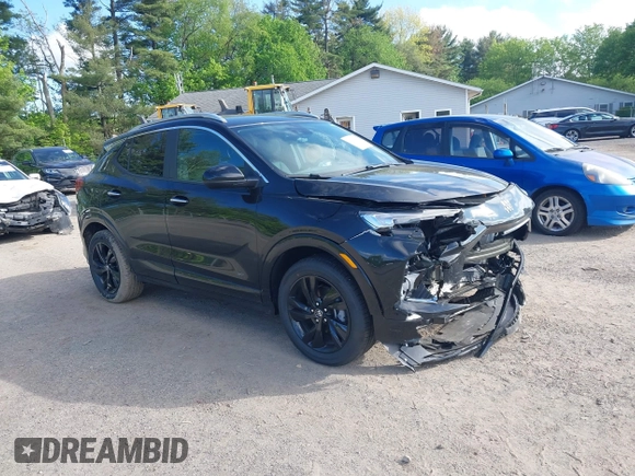 2025 Buick Encore GX Sport Touring with VIN KL4AMDSL7SB129796, listed as a IAAI auction lot 42198708 with 834 mi miles and . Bid and sale history available at DreamBid. Image 1.