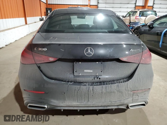 2023 Mercedes-Benz C 300 with VIN W1KAF4HB2PR135234, listed as a Copart auction lot 86128134 with Not Provided miles and Non Repairable. Bid and sale history available at DreamBid. Image 6.