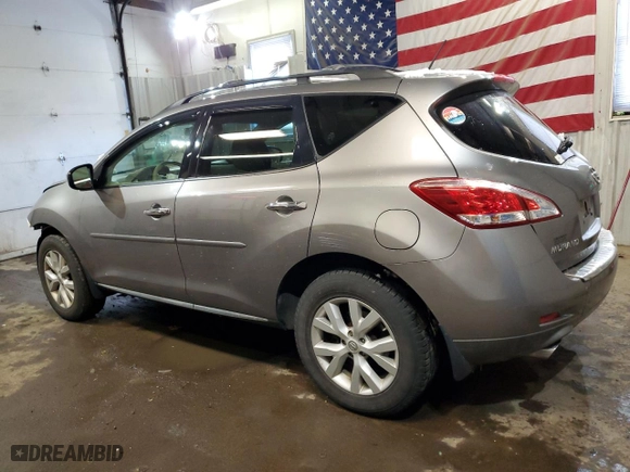 2012 Nissan Murano LE with VIN JN8AZ1MW0CW218749, listed as a Copart auction lot 88543305 with 106,707 mi miles and Salvage Title. Bid and sale history available at carsss.com. Image 2.