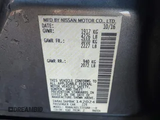 2017 Nissan Altima SR with VIN 1N4AL3AP8HC142024, listed as a IAAI auction lot 41696496 with 125,948 mi miles and . Bid and sale history available at carsss.com. Image 9.