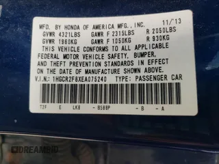 2014 Honda Accord Sedan EX-L with VIN 1HGCR2F8XEA075240, listed as a Copart auction lot 50204485 with 153,263 mi miles and Clean Title. Bid and sale history available at carsss.com. Image 12.