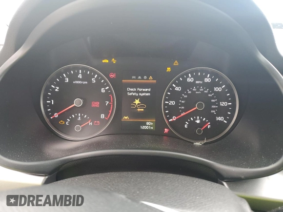 2023 Kia Rio S with VIN 3KPA24AD3PE573452, listed as a Copart auction lot 68249544 with 12,001 mi miles and Non Repairable. Bid and sale history available at DreamBid. Image 9.