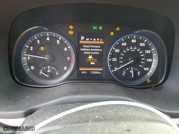 2018 Hyundai Kona Ultimate with VIN KM8K5CA51JU075544, listed as a Copart auction lot 81799114 with 123,096 mi miles and Salvage Title. Bid and sale history available at carsss.com. Image 9.