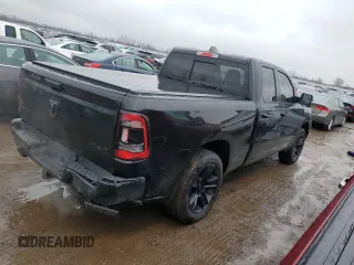 2021 Ram 1500 Big Horn with VIN 1C6SRFBT7MN729234, listed as a Copart auction lot 46861725 with 44,789 mi miles and Salvage Title. Bid and sale history available at carsss.com. Image 3.