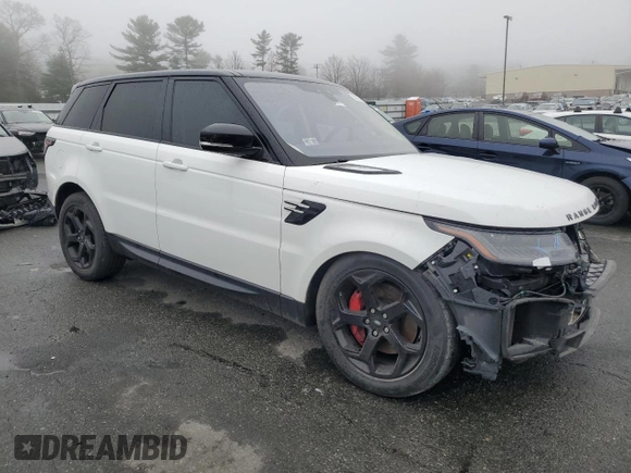 2019 Land Rover Range Rover Sport HSE with VIN SALWR2RV5KA422443, listed as a Copart auction lot 53635795 with 108,818 mi miles and Salvage title. Bid and sale history available at DreamBid. Image 4.