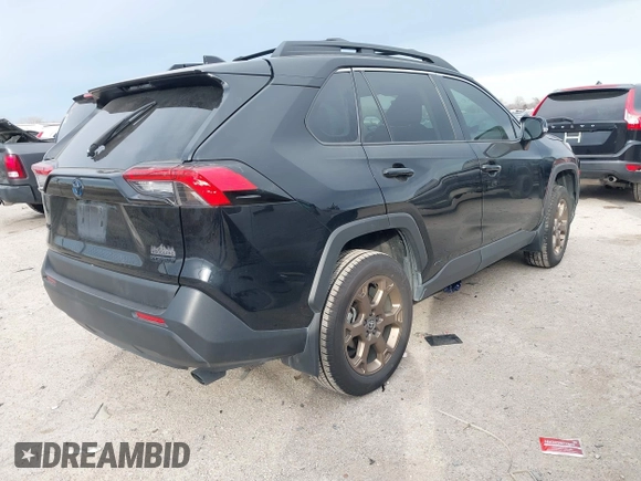 2023 Toyota RAV4 Hybrid XLE with VIN 2T3UWRFV6PW184003, listed as a IAAI auction lot 41266339 with 1 mi miles. Bid and sale history available at carsss.com. Image 4.