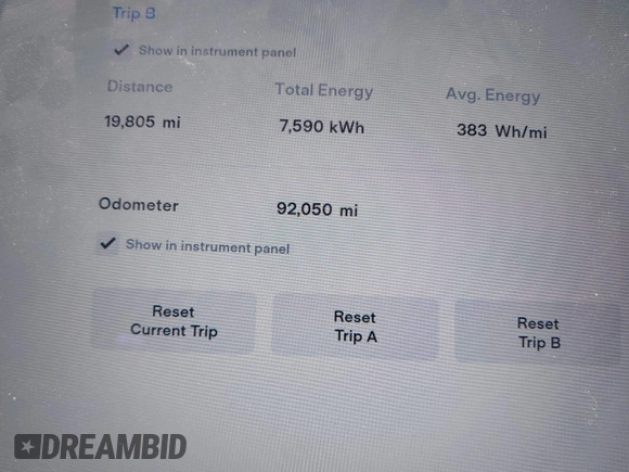 2016 Tesla Model S 90D с VIN 5YJSA1E27GF129855, выставлен на аукционе IAAI как лот 42282536 с пробегом 92 050 миль миль и . История ставок и продаж доступна на DreamBid. Изображение 7.