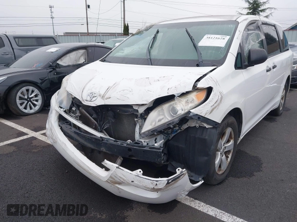 2012 Toyota Sienna with VIN 5TDZK3DCXCS271365, listed as a IAAI auction lot 38121628 with 101,756 mi miles and . Bid and sale history available at DreamBid. Image 15.