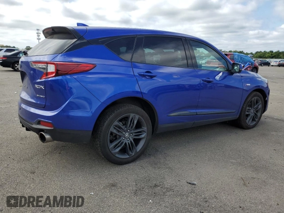 2022 Acura RDX w/A-Spec Package with VIN 5J8TC2H62NL005331, listed as a Copart auction lot 69256314 with 41,157 mi miles and Salvage Title. Bid and sale history available at carsss.com. Image 3.