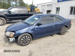 2003 Honda Civic LX with VIN 1HGEM22593L075069, listed as a Copart auction lot 53633335 with 223,667 mi miles and Salvage Title. Bid and sale history available at carsss.com. Image 1.