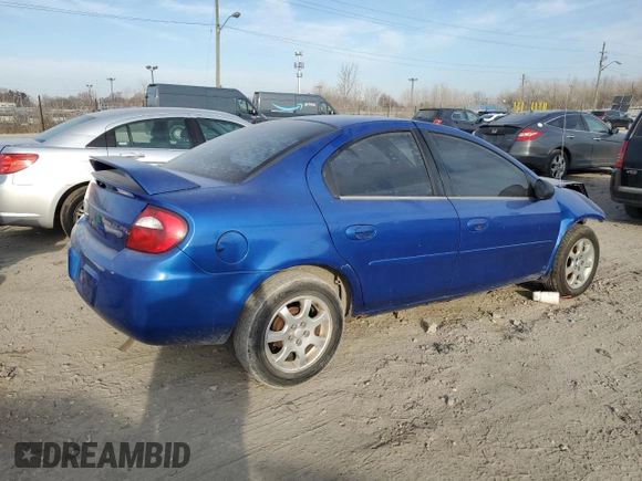 2005 Dodge Neon SXT with VIN 1B3ES56C05D117304, listed as a Copart auction lot 49072365 with 155,535 mi miles and Salvage Title. Bid and sale history available at DreamBid. Image 3.