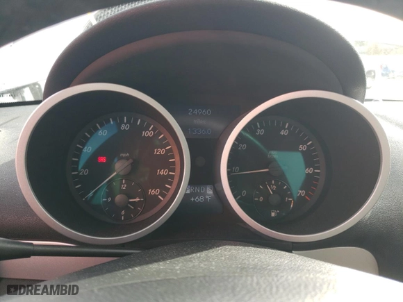 2006 Mercedes-Benz SLK-Class 3.5L with VIN WDBWK56F56F100161, listed as a Copart auction lot 44066365 with 24,960 mi miles and Salvage Title. Bid and sale history available at carsss.com. Image 9.