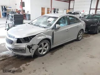 2015 Chevrolet Cruze LT with VIN 1G1PE5SB2F7105207, listed as a IAAI auction lot 41545346 with 101,720 mi miles. Bid and sale history available at carsss.com. Image 2.