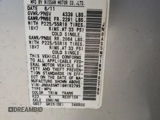2011 Nissan Rogue SV with VIN JN8AS5MT1BW182795, listed as a Copart auction lot 53326545 with 0 mi miles and Salvage Title. Bid and sale history available at carsss.com. Image 13.