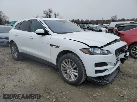 2020 Jaguar F-Pace 30t Prestige with VIN SADCK2GXXLA631850, listed as a Copart auction lot 87224784 with 84,850 mi miles and Salvage Title. Bid and sale history available at DreamBid. Image 4.