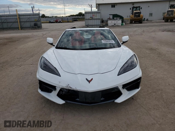 2021 Chevrolet Corvette 3LT with VIN 1G1YC3D45M5103473, listed as a Copart auction lot 72562414 with 7,190 mi miles and Salvage title. Bid and sale history available at DreamBid. Image 5.